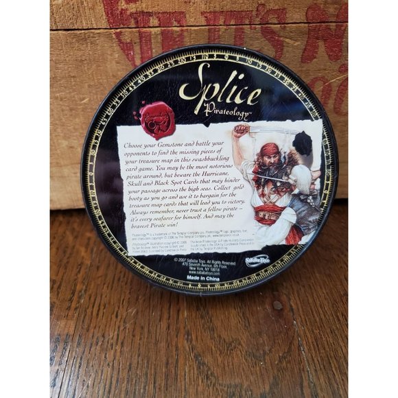 Splice Pirateology Card Game (2007) in Bejeweled Collectible Tin, Strategy - Picture 2 of 3